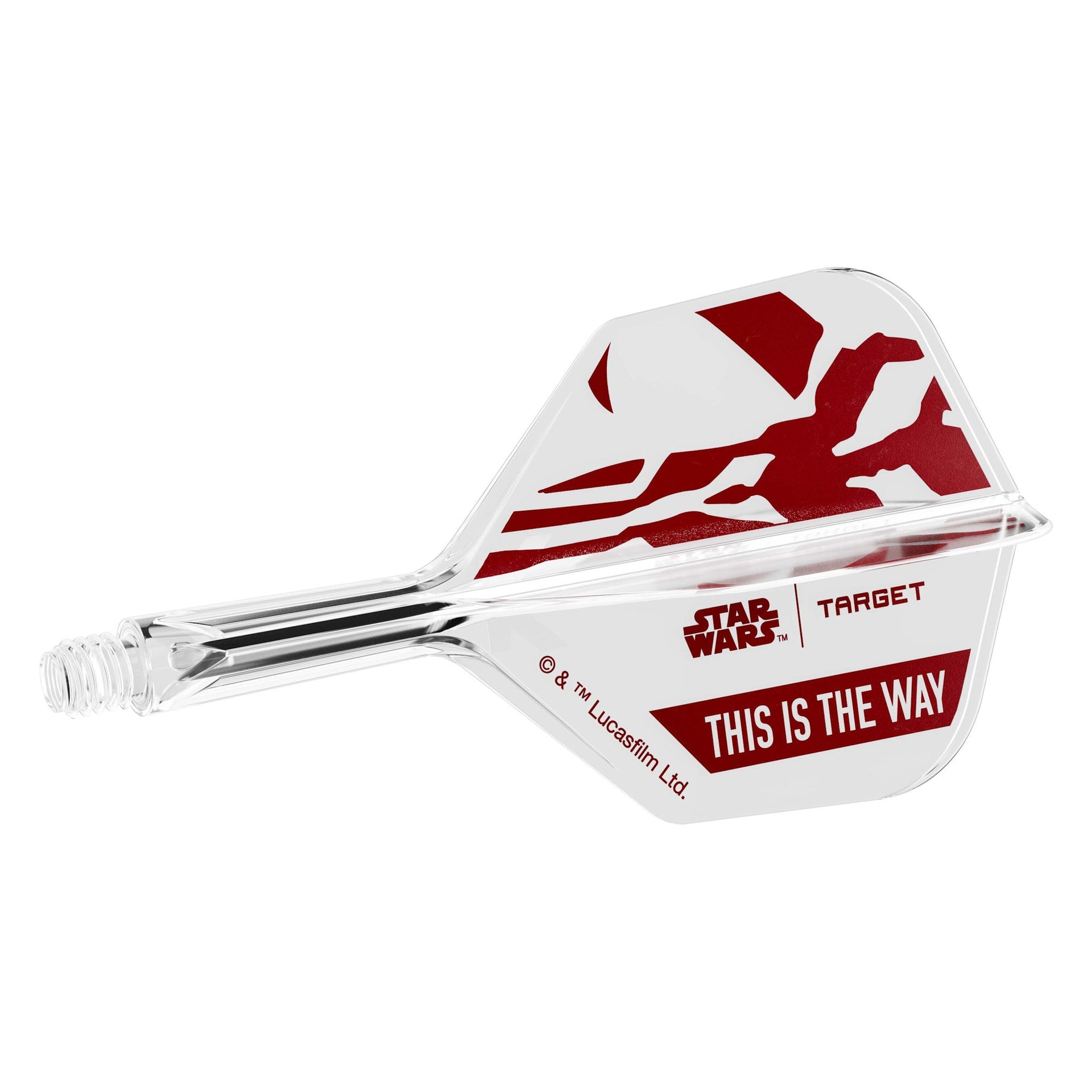 STAR WARS™ K-Flex No. 6 Mandalorian Clear flight with red and white design featuring 'Star Wars' branding on a white background