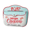 13.75" Peppermint Wishes Embossed Mailbox