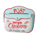 13.75" Peppermint Wishes Embossed Mailbox