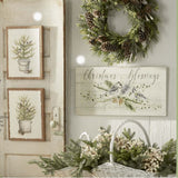 Potted Tree w/Birds Wooden Lighted Artwork (Set of 2) room setting