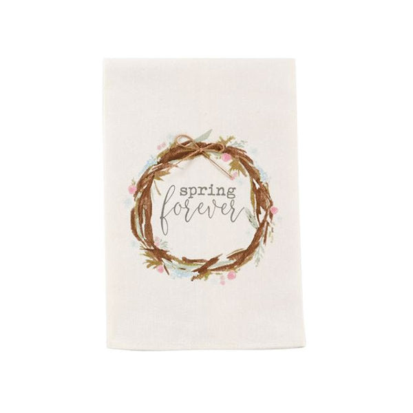 Spring Watercolour Cotton Towel