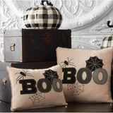 17" Cream Lumbar Boo Pillow
