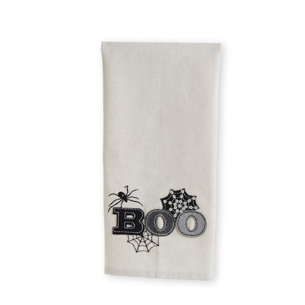 27" Cream Boo Tea Towel
