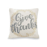 mudpie 4162002 give thanks pillow