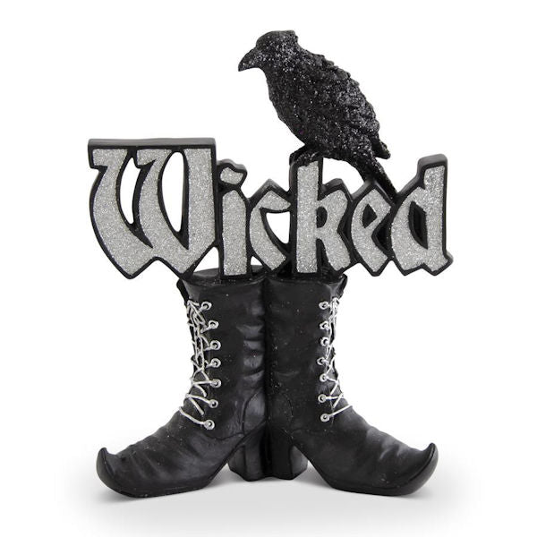 Black Resin Wicked Witch Boots Tabletop 41978B
