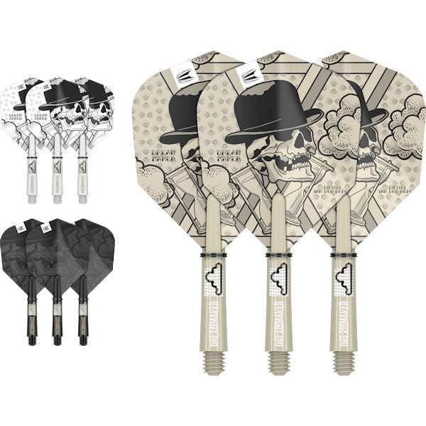 Professional Player INK dart flight and shaft kit with tattoo designs and durable materials