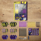 Luke Littler Accessories Kit 85-piece dart set with flights, shafts, sharpener, multi tool, and checkout card