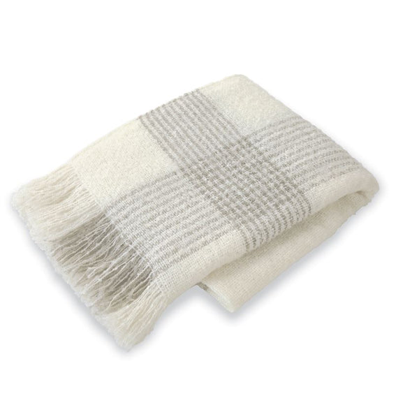Plaid Fringe Blanket