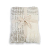 Plaid Fringe Blanket