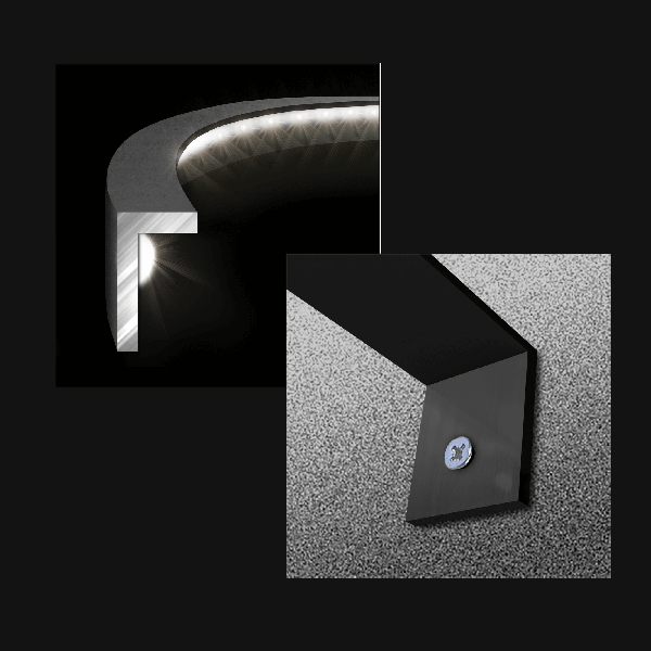 Winmau Plasma Dartboard Light with 360-degree LED illumination and robust aluminium wall mount design