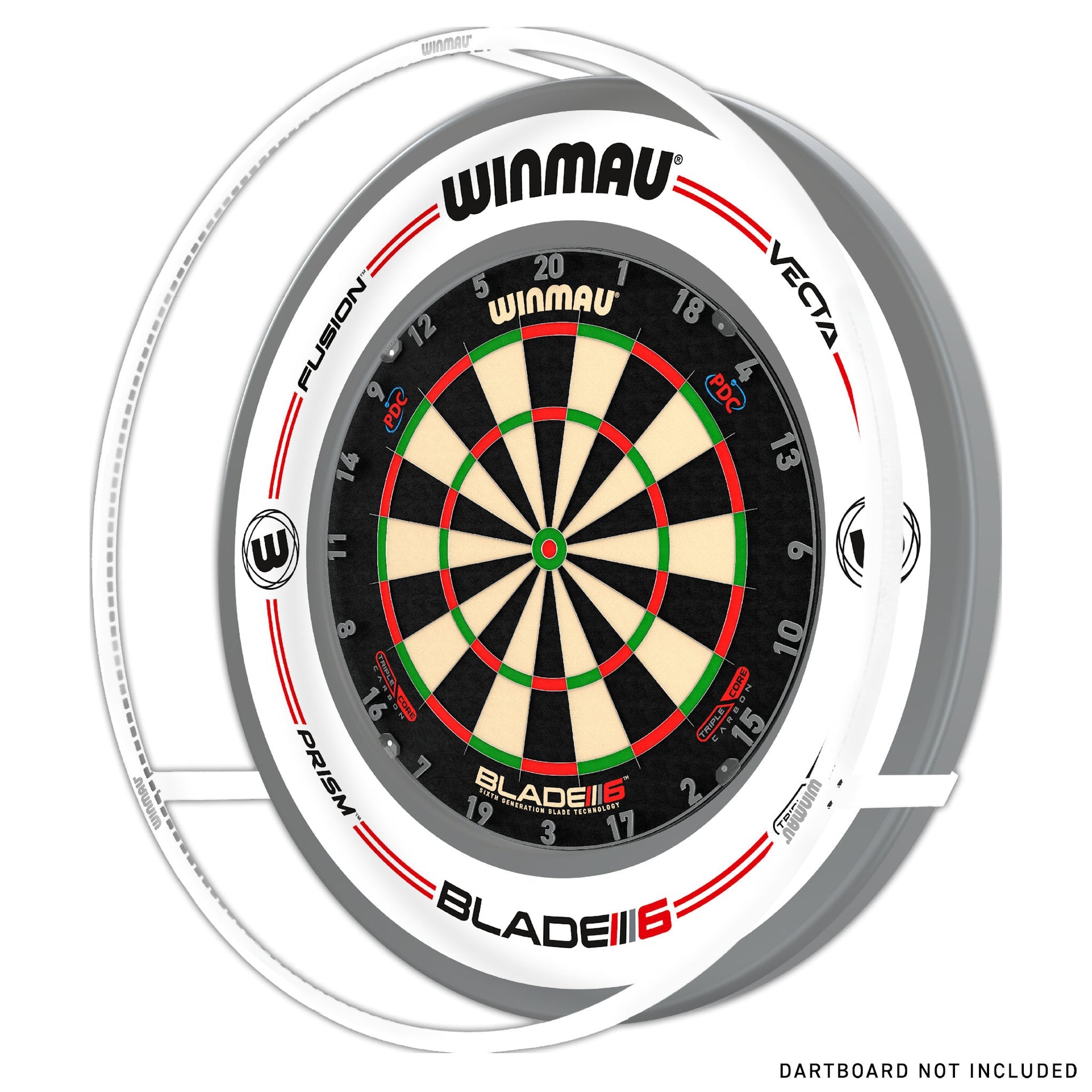 Winmau Plasma ICE Light & ProLine Surround Bundle shown with the blade triple core board