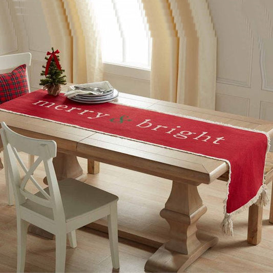 Holiday Reversible  Mudpie Table Runner 43900052 Christmas