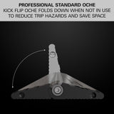 Flip Kick Foldable Oche by Target explaining how it works.
