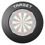 Target Black Notched Surround showing the surround from the front to see the notches and dartboard