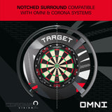 Target Black Patterned Notched Surround is compatible with the omni and corona systems