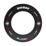 Winmau Pro-Line Black Surround with Winmau branding and product names on a white background