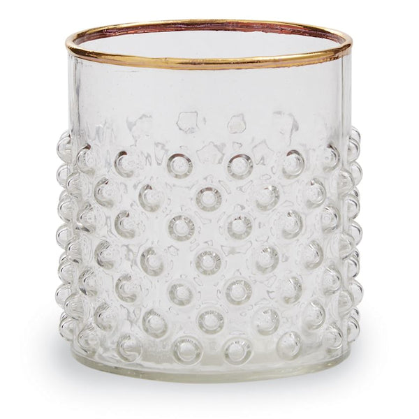 Gold Bubble Old Fashion Glass