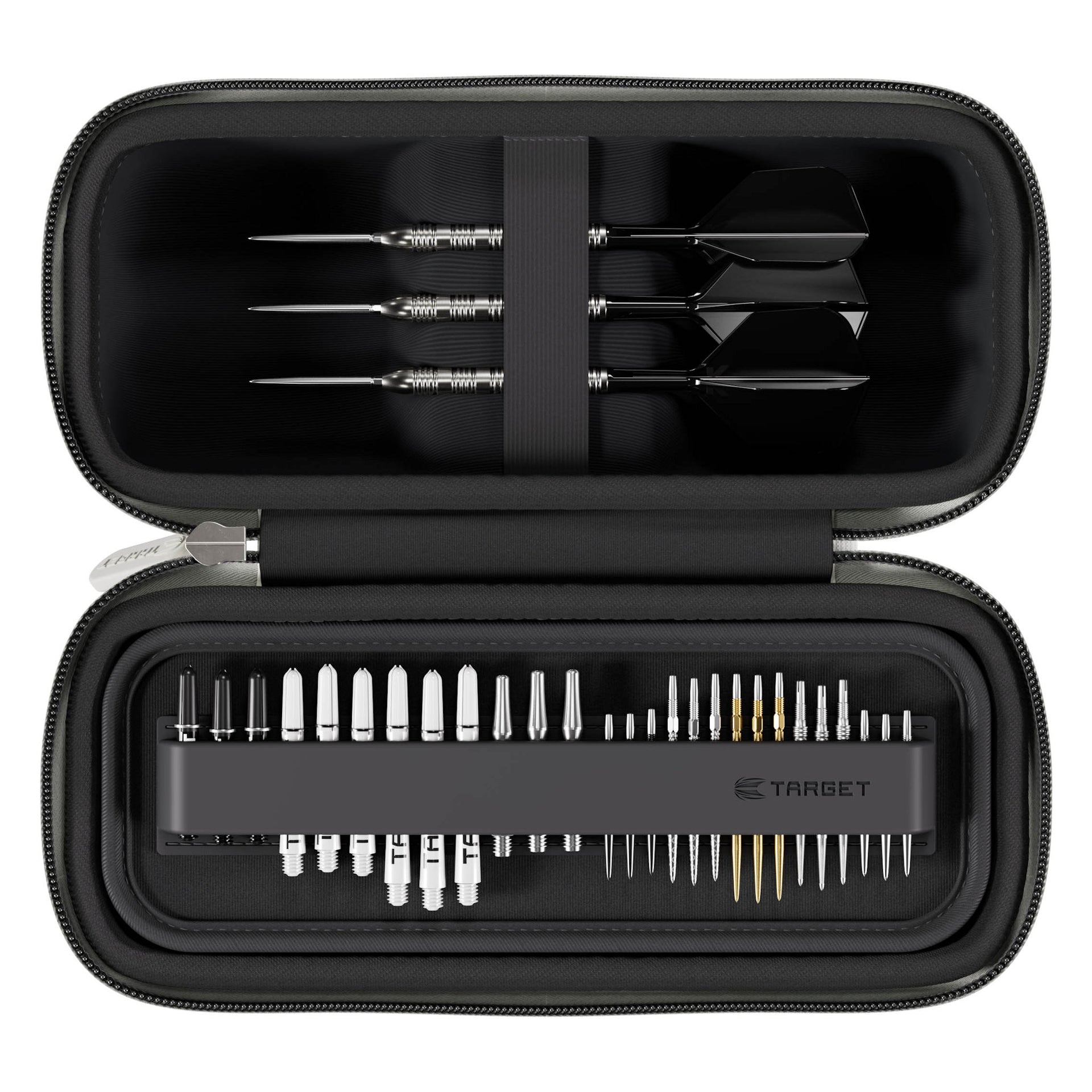 STAR WARS™ R2D2 BOA Wallet inside showing darts and accessories