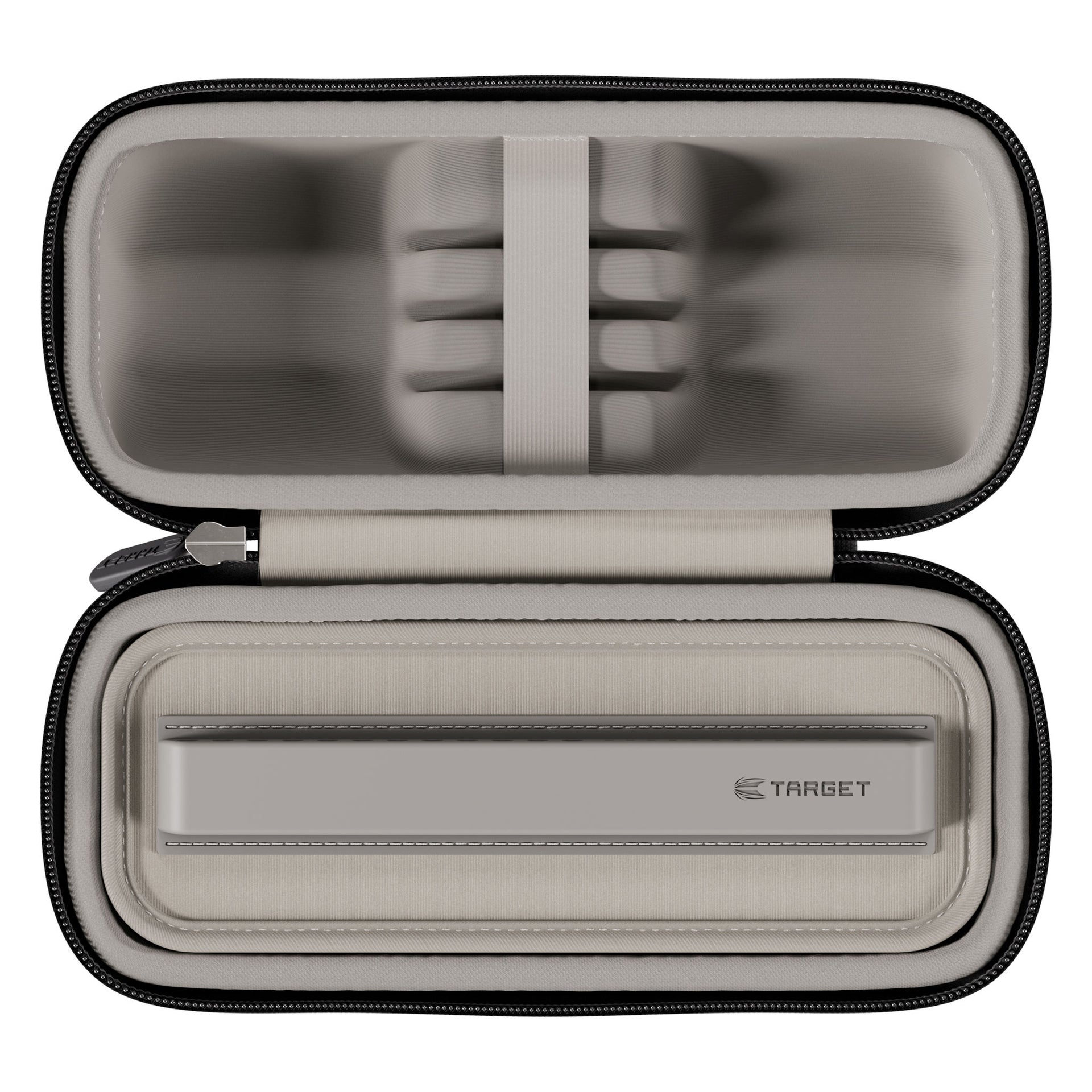 Gray case with a target logo on a white background