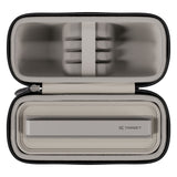 Gray case with a target logo on a white background