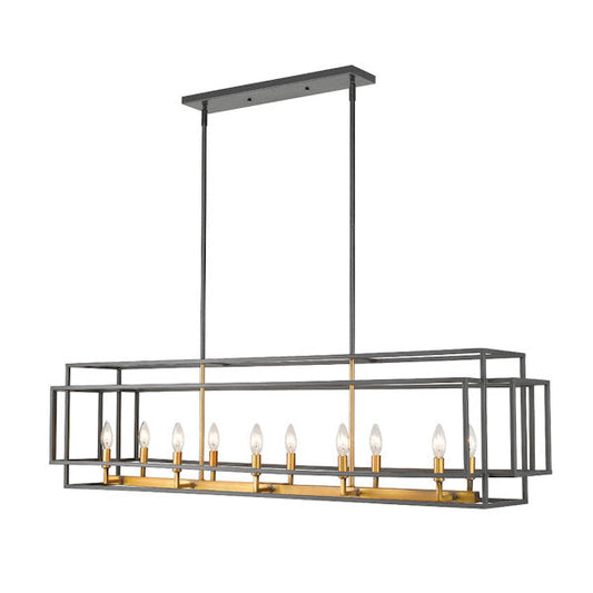Titania Bronze & Old Brass Chandelier