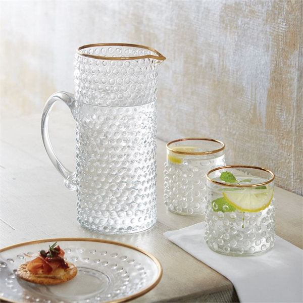 Gold Bubble Old Fashion Glass