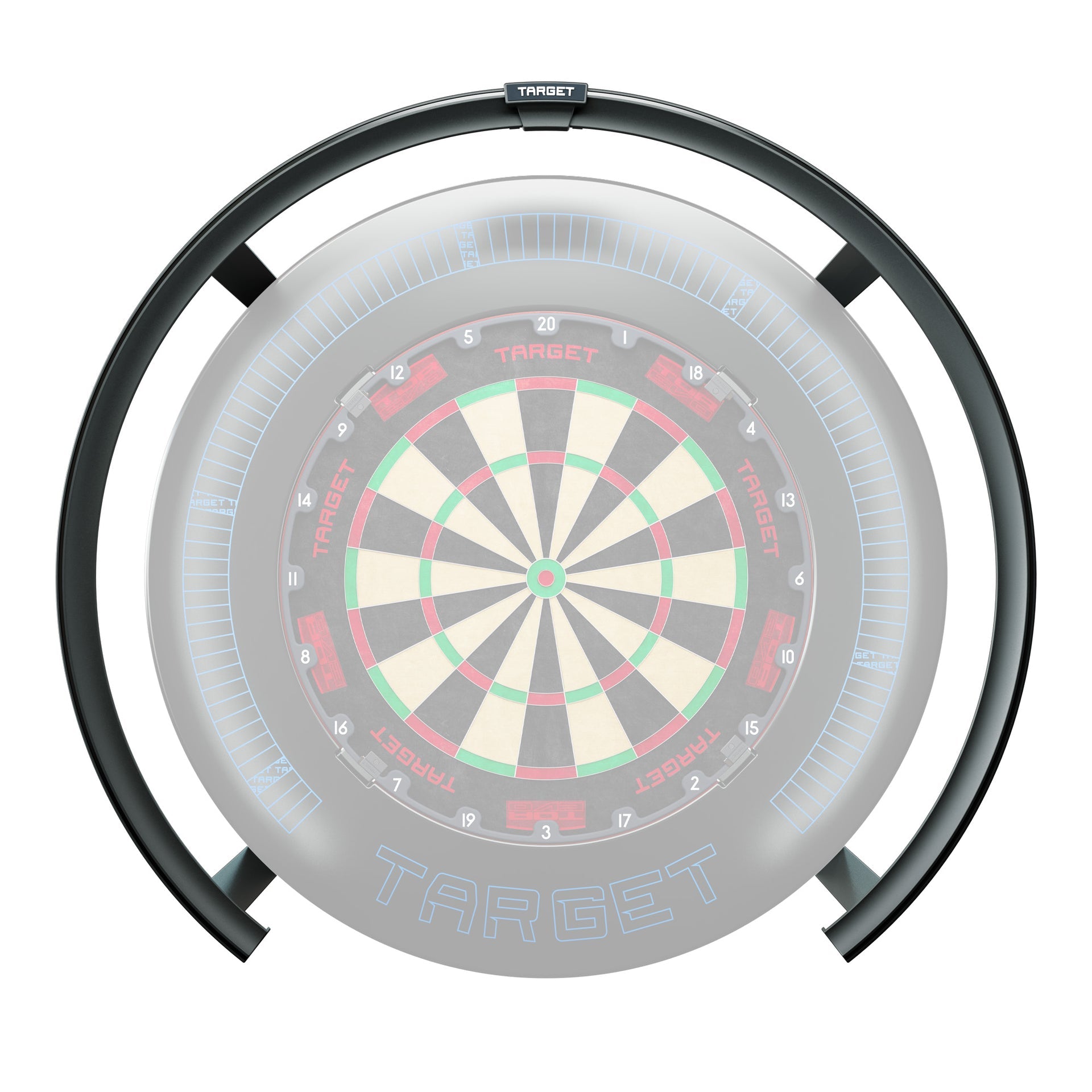 A Target Corona Vision 2 Light with a black outer ring frame, shown against a solid white background.
