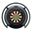 A Target Corona Vision 2 Light with a black outer ring and blue target surround  centered on a plain white background.