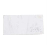 Prep & Serve Reversible Board marble serve side with engraved text perfect for bar cart