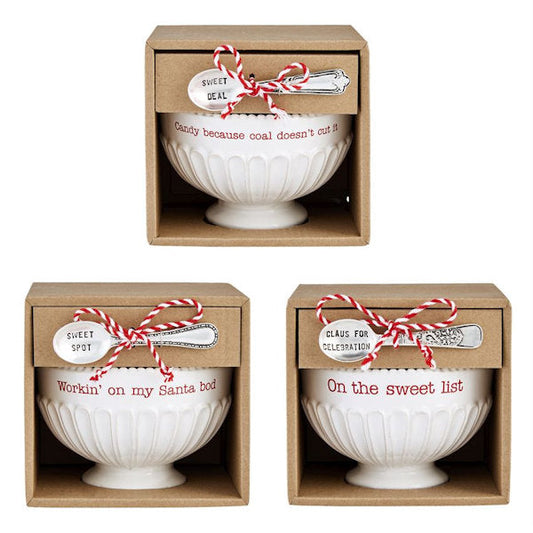 Holiday Candy Dish & Spoon Set