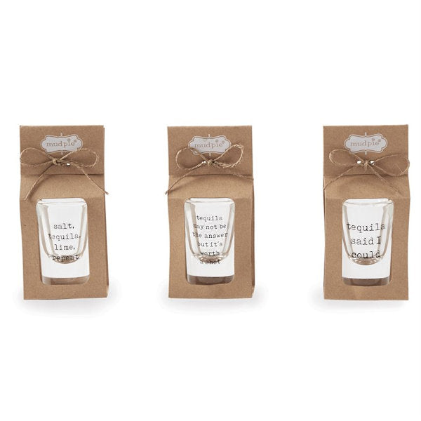Mudpie 48600057 Tequila Shot Glass