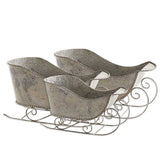 Set of 3 Metal Nesting Sleighs