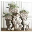 Whitewashed Bark Reindeer Set of 2