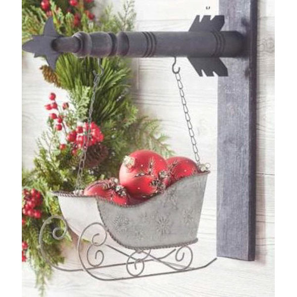 Decorative Wood Arrow with Hanging Sign
