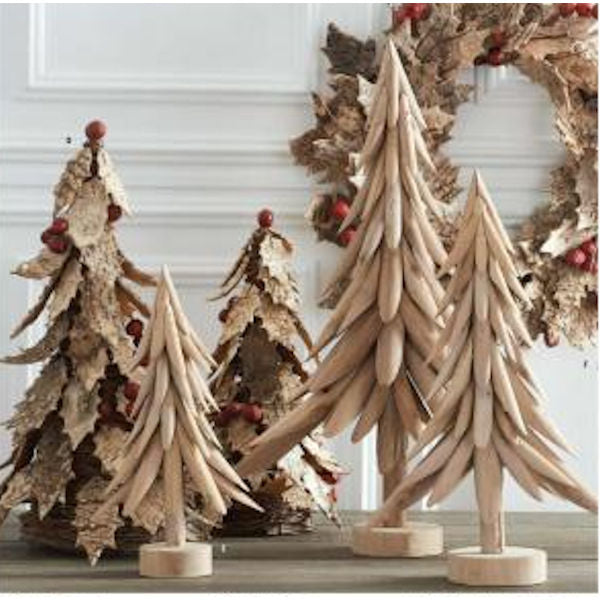 Wooden Christmas Trees Set of 3