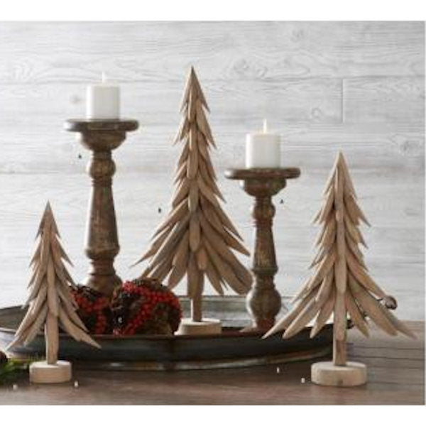 Wooden Christmas Trees Set of 3