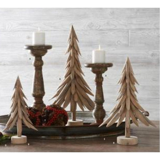 Wooden Christmas Trees Set of 3