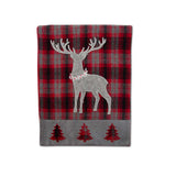 Red & Grey Tartan Plaid Table Runner