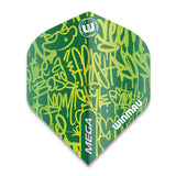 Mega Winmau Standard Flights Green