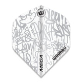 Mega Winmau Standard Flights white