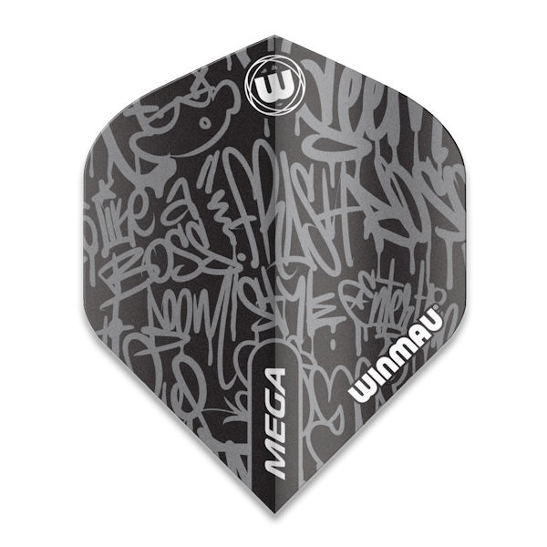 Mega Winmau Standard Flights black