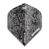 Mega Winmau Standard Flights black