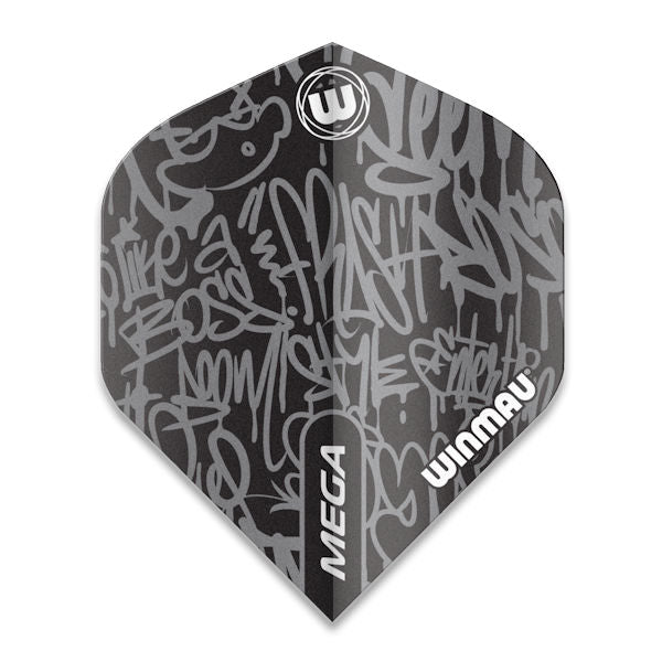 Mega Winmau Standard Flights Black