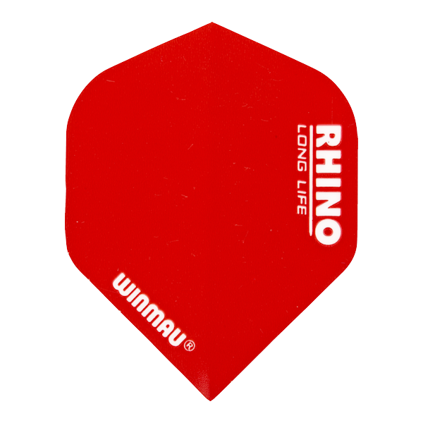 Red Rhino Flights dart flight by Winmau, extra thick and durable, 100 micron thickness, long life design