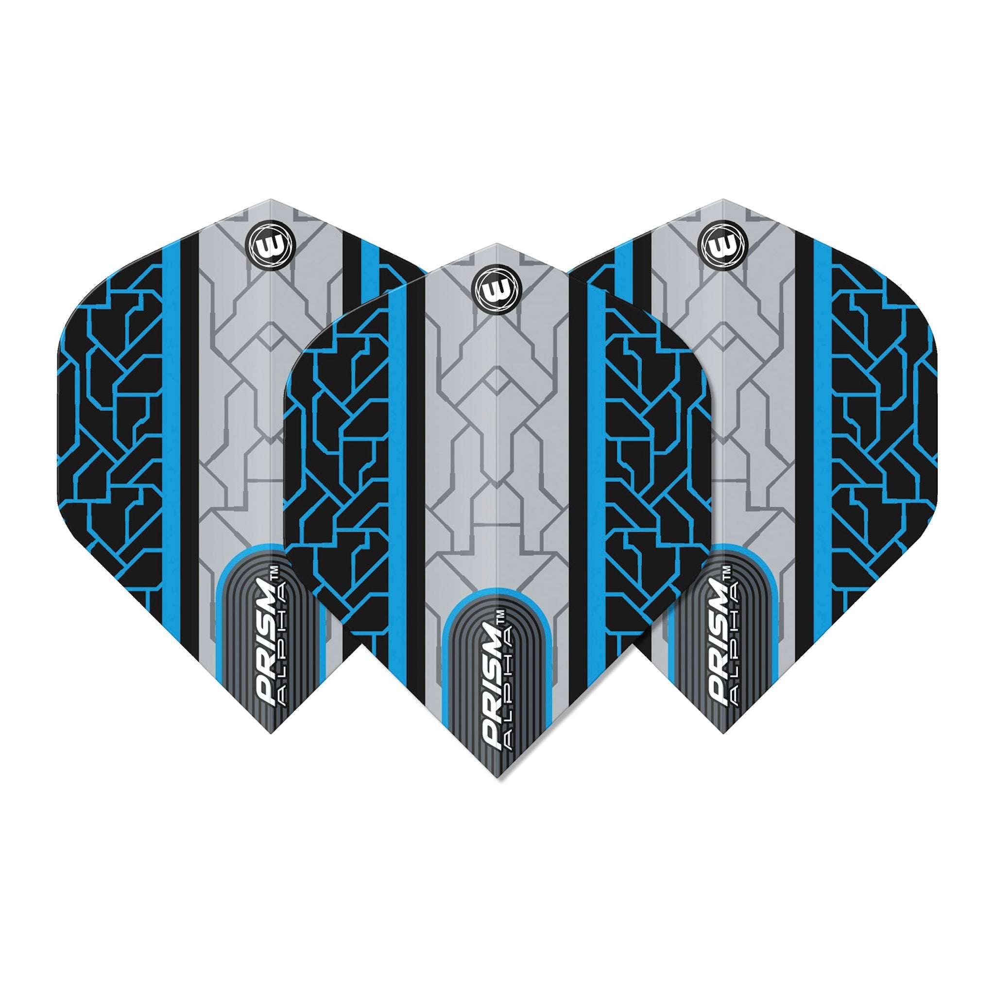 Prism Alpha Standard Flights blue 6915.705 showing what's in the box