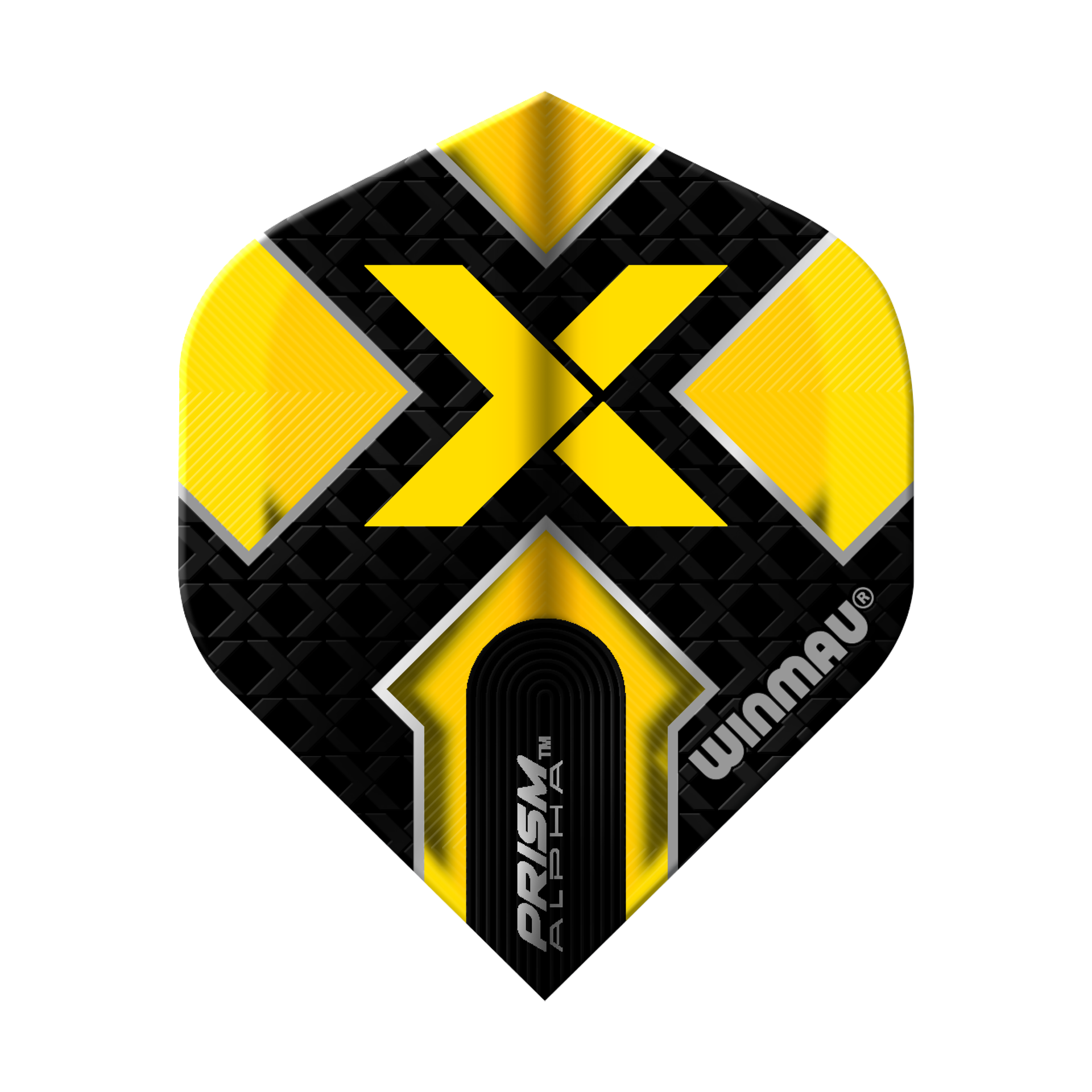 Prism Flights Alpha yellow x with black