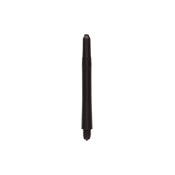 Black nylon shaft made from flexible and tough multi-material polymer for durable game use