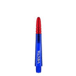 Vecta Nylon Shaft with red tip and blue polycarbonate body for darts.