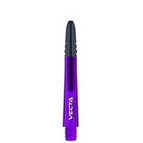 Vecta Nylon Shafts purple composite dart shaft with black tip and threaded end for secure fit