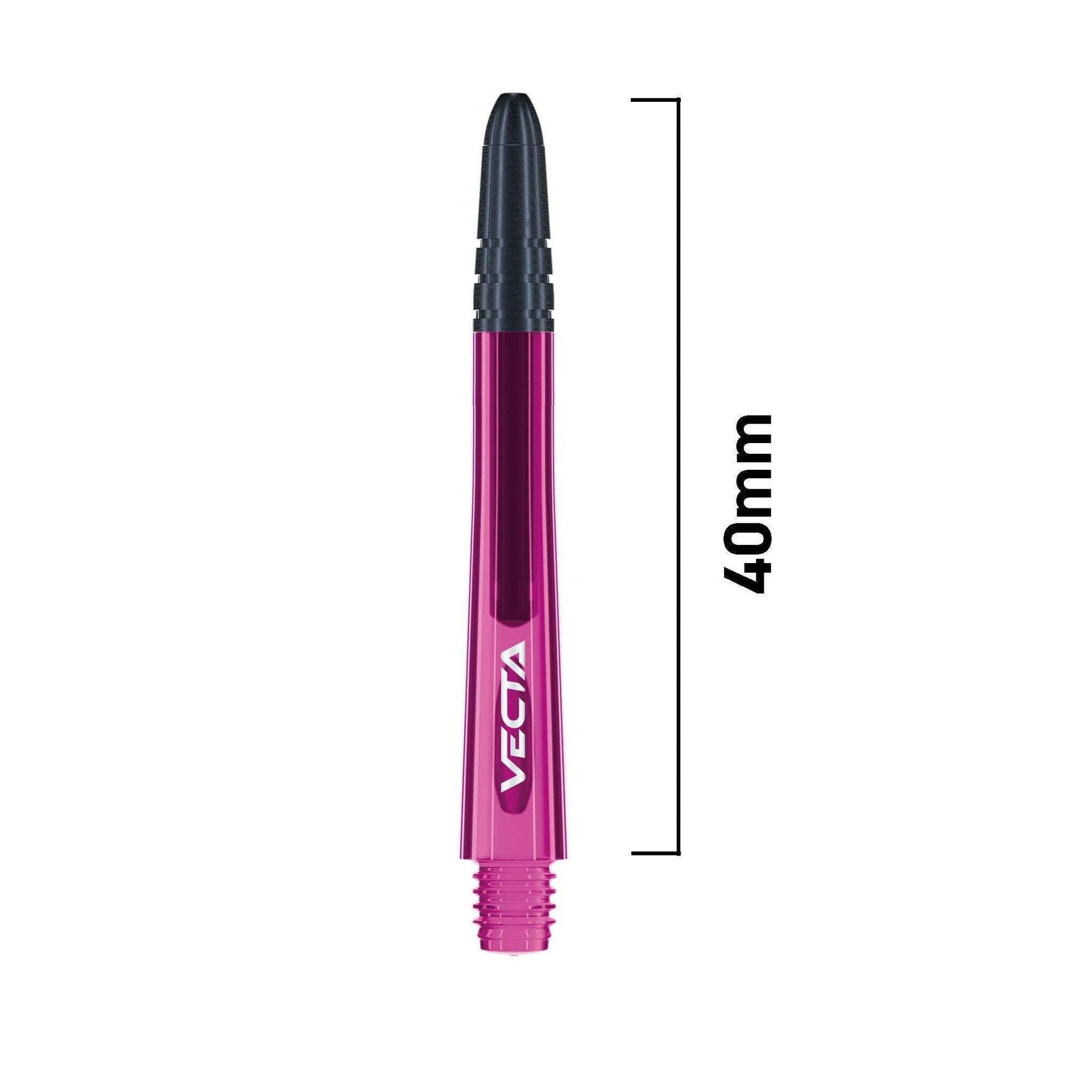Vecta Nylon Shaft 40mm with high impact polycarbonate body and aluminium alloy tip for ultimate flight retention